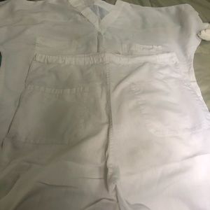 Vintage Jan 1981 scrub pants XSm scrub top Small